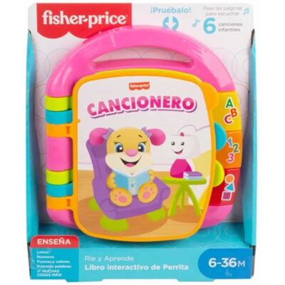 Fisher Price Modello Libro Interattivo Rosa - Giocattolo per Bambini 6+ Mesi Fisher Price Modello Libro Interattivo Rosa - Giocattolo per Bambini 6+ Mesi