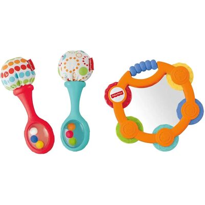 Juguete educativo Fisher-Price DPY77 - Maracas y Pandereta para Niños Juguete educativo Fisher-Price DPY77 - Maracas y Pandereta para Niños