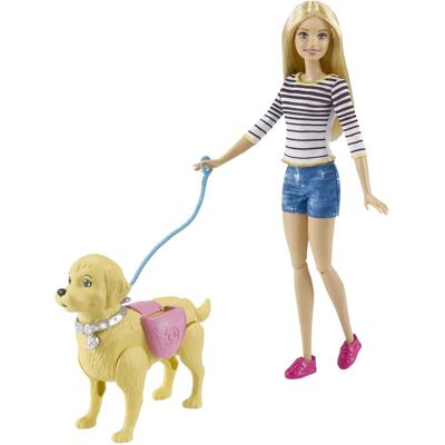 Barbie Spaziergang und Töpfchen-Hündchen Barbie Spaziergang und Töpfchen-Hündchen