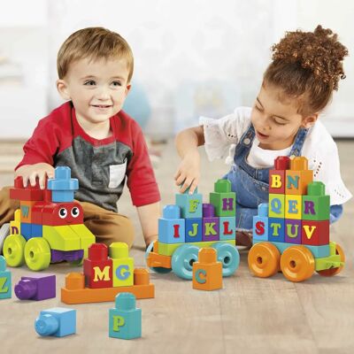 Mega Bloks ABC Leer trein - Bouwspeelgoed voor 1-5 jaar Mega Bloks ABC Leer trein - Bouwspeelgoed voor 1-5 jaar