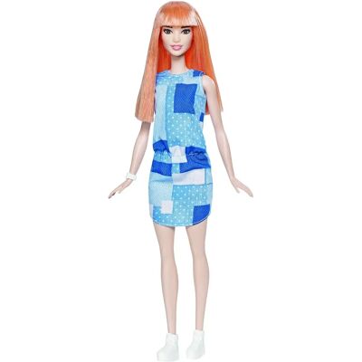Mattel Barbie DYY90 Fashionistas Doll - Blue, Denim, Patchwork Mattel Barbie DYY90 Fashionistas Doll - Blue, Denim, Patchwork