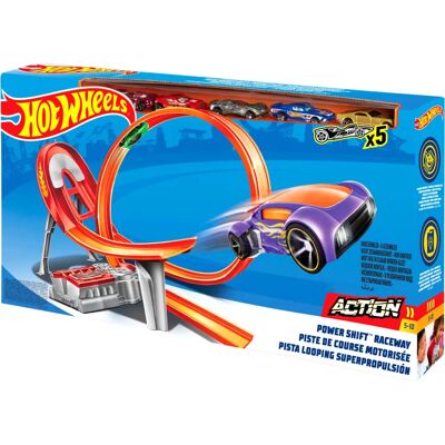 Zestaw torów Power Shift Hot Wheels - Pojazd i tor Zestaw torów Power Shift Hot Wheels - Pojazd i tor