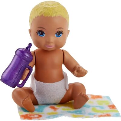 Ensemble de Soins pour Bébé Barbie avec Couches - Poupée - Publicité Ensemble de Soins pour Bébé Barbie avec Couches - Poupée - Publicité