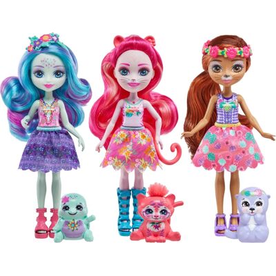 Muñeca Enchantimals FNH22 - Amigos animales Muñeca Enchantimals FNH22 - Amigos animales