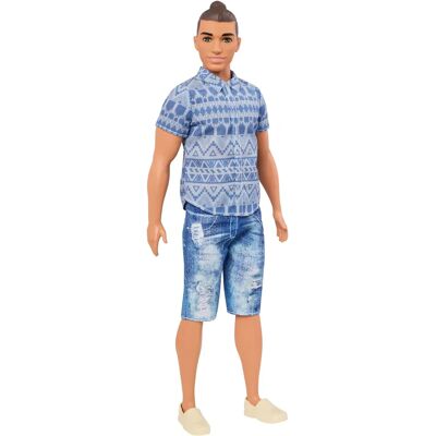 Mattel Ken Fashionistas Blue Denim Doll - Doll Mattel Ken Fashionistas Blue Denim Doll - Doll