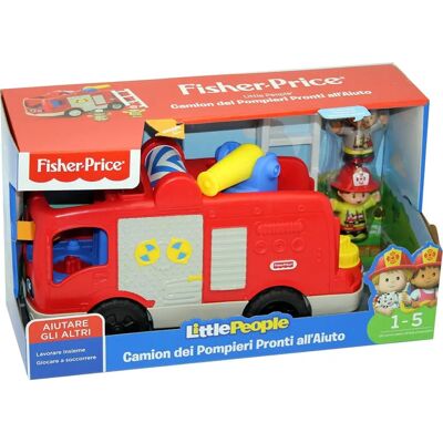 Camion dei Pompieri Fisher-Price - Set di Soccorso Little People Camion dei Pompieri Fisher-Price - Set di Soccorso Little People