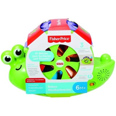 Fisher-Price Bambino Lumaca Musicale - Gioco di ordinamento e impilamento Fisher-Price Bambino Lumaca Musicale - Gioco di ordinamento e impilamento
