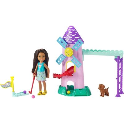 Barbie Club Chelsea - Bambola Mini-Golf e Set di Gioco (FRL85) Barbie Club Chelsea - Bambola Mini-Golf e Set di Gioco (FRL85)