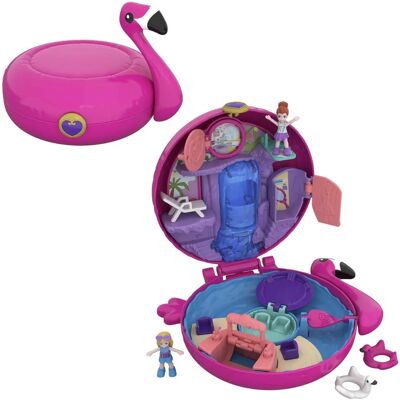 Polly Pocket World - Flotteur Flamingo - Publicité Polly Pocket World - Flotteur Flamingo - Publicité