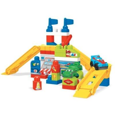 Mega Bloks Raceauto Garage - Speelgoed Bouwstenen Set Mega Bloks Raceauto Garage - Speelgoed Bouwstenen Set