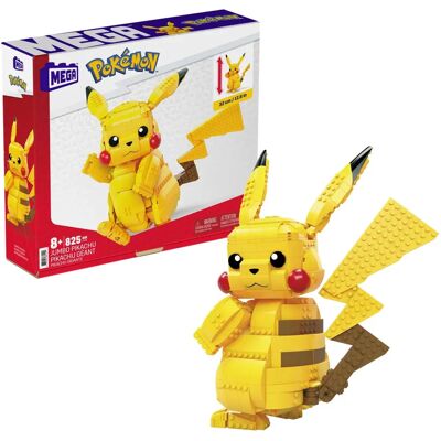 Mega Construx Pokémon Pikachu Building Toy - 30.5 cm - Yellow - Buildable with 600+ pieces - Suitable for ages 8+ Mega Construx Pokémon Pikachu Building Toy - 30.5 cm - Yellow - Buildable with 600+ pieces - Suitable for ages 8+