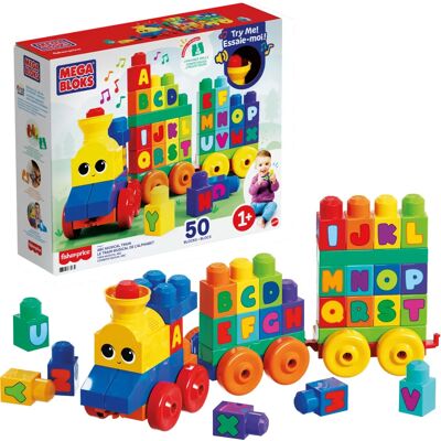 Mega Bloks ABC Musikalischer Zug - Bauspielzeug für 1-5 Jahre Mega Bloks ABC Musikalischer Zug - Bauspielzeug für 1-5 Jahre