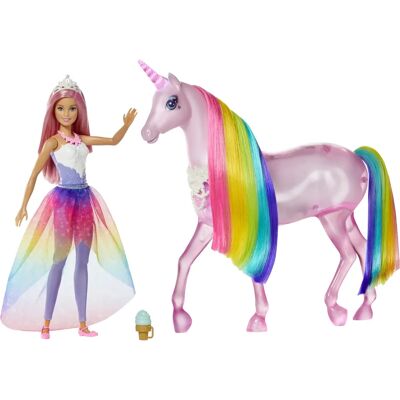 Barbie Dreamtopia Licorne et Princesse aux Lumières Magiques (FXT26) - Publicité Barbie Dreamtopia Licorne et Princesse aux Lumières Magiques (FXT26) - Publicité