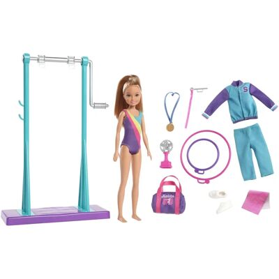 Barbie Team Stacie - Poupée & Ensemble de Jeu de Gymnastique (GBK59) - Publicité Barbie Team Stacie - Poupée & Ensemble de Jeu de Gymnastique (GBK59) - Publicité