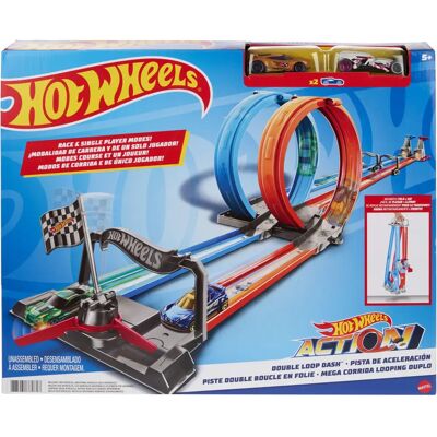 Hot Wheels GFH85 Pista de Looping Doble - Vehículo y pista de juego Hot Wheels GFH85 Pista de Looping Doble - Vehículo y pista de juego