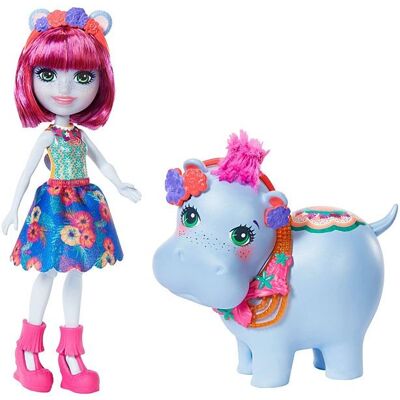 Enchantimals Hedda Hippo - Poupée, Animal Multicolore - Publicité Enchantimals Hedda Hippo - Poupée, Animal Multicolore - Publicité