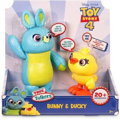 Disney Pixar Toy Story Ducky Bunny 2-Pack - Interactive Toy Figures Disney Pixar Toy Story Ducky Bunny 2-Pack - Interactive Toy Figures