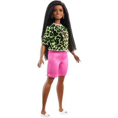 Barbie 144 Ghw58 Poupée Fashionistas avec haut animalier - Poupée - Publicité Barbie 144 Ghw58 Poupée Fashionistas avec haut animalier - Poupée - Publicité