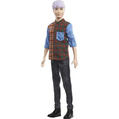Barbie Marque Ken Modèle 154 Poupée aux Cheveux Violets - Poupée - Publicité Barbie Marque Ken Modèle 154 Poupée aux Cheveux Violets - Poupée - Publicité