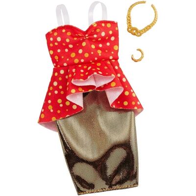 Barbie - GHW81 - 1 Outfit - 2 Akcesoria - Zestaw ubrań lalki Barbie - GHW81 - 1 Outfit - 2 Akcesoria - Zestaw ubrań lalki