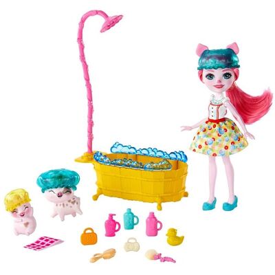 Poupée Enchantimals Bathtime Splash - Poupée, Multicolore - Publicité Poupée Enchantimals Bathtime Splash - Poupée, Multicolore - Publicité