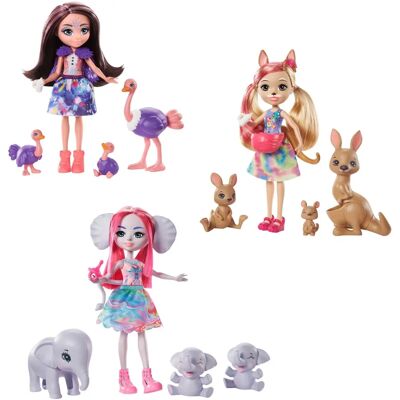 Bambola Enchantimals GJX43 - Set Famiglia Collezionabile Bambola Enchantimals GJX43 - Set Famiglia Collezionabile