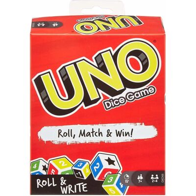 Mattel GKD66 Uno Gra w Kości - Gra planszowa Mattel GKD66 Uno Gra w Kości - Gra planszowa