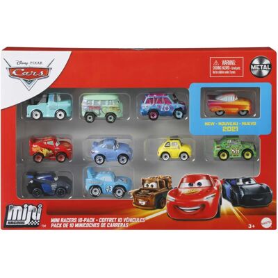 Disney Pixar Cars GKG08 - Lot de 10 Véhicules - Voiture Jouet - Publicité Disney Pixar Cars GKG08 - Lot de 10 Véhicules - Voiture Jouet - Publicité
