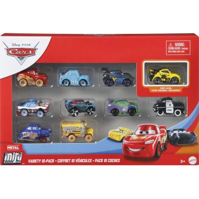 Conjunto de 10 Mini Carros Metálicos Cars Conjunto de 10 Mini Carros Metálicos Cars