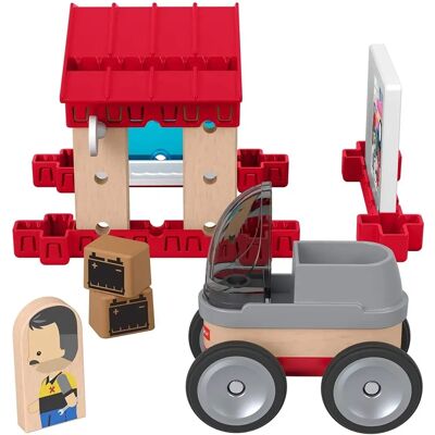 Fisher-Price Wonder Makers Garaż - Zestaw konstrukcyjny 3+ Fisher-Price Wonder Makers Garaż - Zestaw konstrukcyjny 3+