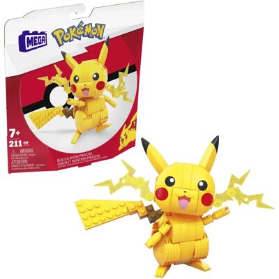 Nintendo Mega Pokémon Pikachu - Byggesett - 211 Deler Nintendo Mega Pokémon Pikachu - Byggesett - 211 Deler