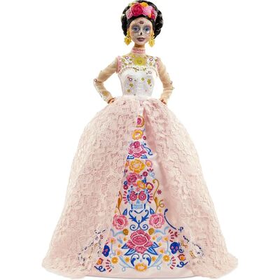 Poupée Barbie Brunette Dia De Muertos - Collection - Publicité Poupée Barbie Brunette Dia De Muertos - Collection - Publicité