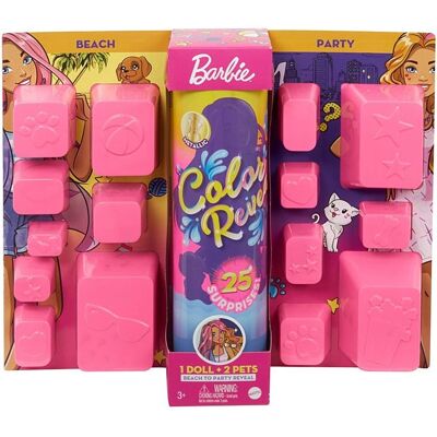 Poupée Barbie Révèle Couleurs Assorties - De la Plage à la Fête - Poupée - Publicité Poupée Barbie Révèle Couleurs Assorties - De la Plage à la Fête - Poupée - Publicité