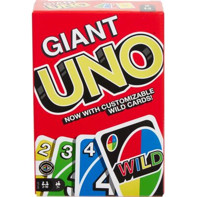 Jeu de cartes UNO géant de Mattel Games - Soirée en famille - Publicité Jeu de cartes UNO géant de Mattel Games - Soirée en famille - Publicité