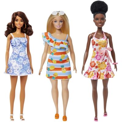 Bambola Barbie Malibu di Mattel - Plastica riciclata, Stile estivo, Articolature flessibili Bambola Barbie Malibu di Mattel - Plastica riciclata, Stile estivo, Articolature flessibili