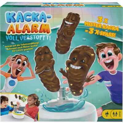 Jeu Mattel Kacka-Alarm - Problèmes de toilettes - Publicité Jeu Mattel Kacka-Alarm - Problèmes de toilettes - Publicité