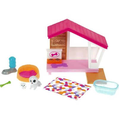 Barbie Mini Playset com 2 Filhotes de Cão (GRG78) Barbie Mini Playset com 2 Filhotes de Cão (GRG78)