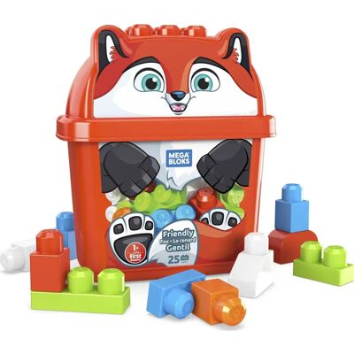 Mega Bloks Fox Cube - 25 Blocks Construction Toy Mega Bloks Fox Cube - 25 Blocks Construction Toy