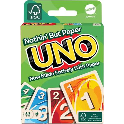 Mattel GTH23 Jeu de Cartes UNO Écologique - Jeu de Société - Publicité Mattel GTH23 Jeu de Cartes UNO Écologique - Jeu de Société - Publicité