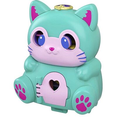 Polly Pocket Micro Cat House - Transformable Playset for Kids 4+ Polly Pocket Micro Cat House - Transformable Playset for Kids 4+