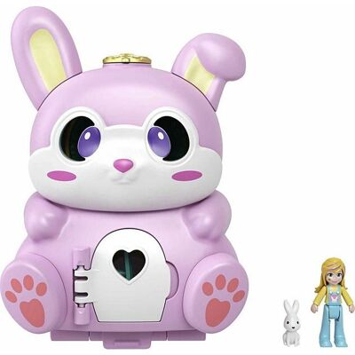 Boîte Lapin Polly Pocket - Jouet Transformable avec Petite Poupée - Publicité Boîte Lapin Polly Pocket - Jouet Transformable avec Petite Poupée - Publicité