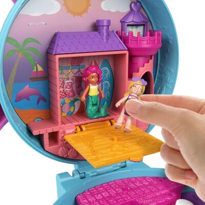 Polly Pocket GTN20 Dolphin Beach Compact - Beach Adventure Polly Pocket GTN20 Dolphin Beach Compact - Beach Adventure