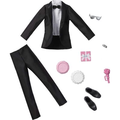 Conjunto de Moda de Casamento Barbie Ken - Roupas e Acessórios Conjunto de Moda de Casamento Barbie Ken - Roupas e Acessórios