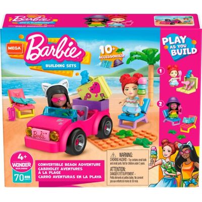 Mega Construx Barbie Beach Adventures Building Toy - Kids' Construction Set Mega Construx Barbie Beach Adventures Building Toy - Kids' Construction Set