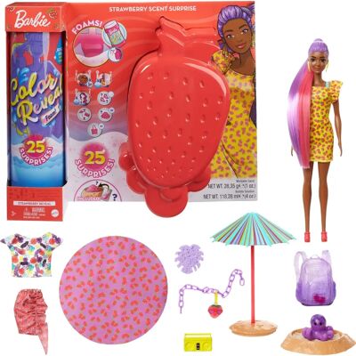 Mattel Barbie Schuim Aardbei Geur Verrassing - Poppen Mattel Barbie Schuim Aardbei Geur Verrassing - Poppen
