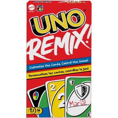 Mattel GXD71 - Jeux de cartes - UNO Remix personnalisable 7+ - Publicité Mattel GXD71 - Jeux de cartes - UNO Remix personnalisable 7+ - Publicité