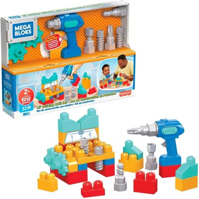 Mega Bloks Lil Building Boorset - Bouwspeelgoed voor Kinderen Mega Bloks Lil Building Boorset - Bouwspeelgoed voor Kinderen