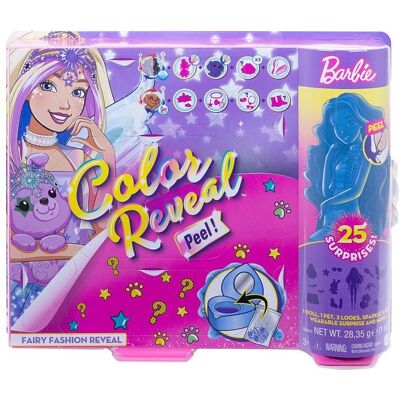 Poupée Barbie GXV94 - Fée, Marron, Révélation de Couleur - Poupée - Publicité Poupée Barbie GXV94 - Fée, Marron, Révélation de Couleur - Poupée - Publicité