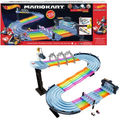 Hot Wheels Mario Kart Regenboogbaan - Speelbaan Hot Wheels Mario Kart Regenboogbaan - Speelbaan