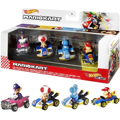 Conjunto de Carros Hot Wheels Mario Kart GXX98 Conjunto de Carros Hot Wheels Mario Kart GXX98
